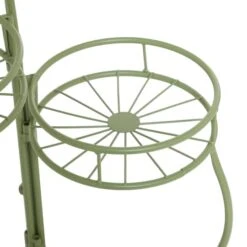 Green Iron Transitional Plantstand, 21" X 19" X 18" -Flowers Michael Store D503988S 3