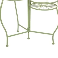 Green Iron Transitional Plantstand, 21" X 19" X 18" -Flowers Michael Store D503988S 4
