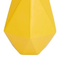 CosmoLiving By Cosmopolitan Yellow Iron Contemporary Vase, 12" X 10" -Flowers Michael Store D507795S 5