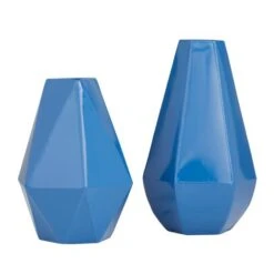 CosmoLiving By Cosmopolitan Blue Iron Contemporary Vase, 12" X 10" 17 CosmoLiving By Cosmopolitan Blue Iron Contemporary Vase, 12" X 10" -Flowers Michael Store D507796S 6