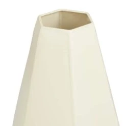 CosmoLiving By Cosmopolitan Cream Iron Contemporary Vase, 12" X 10" -Flowers Michael Store D507798S 3