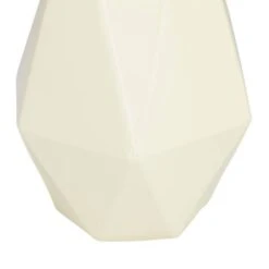 CosmoLiving By Cosmopolitan Cream Iron Contemporary Vase, 12" X 10" -Flowers Michael Store D507798S 5