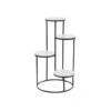 White Iron Modern Plantstand, 31" X 17" X 17" -Flowers Michael Store D508298S 1