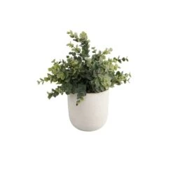 Flora Bunda® 6" Eucalyptus Plant In Ceramic Texture Planter