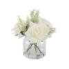 Flora Bunda® 8.5" Real-Touch Rose Arrangement In Glass Vase -Flowers Michael Store D511328S 1