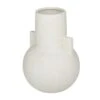 CosmoLiving By Cosmopolitan White Ceramic Modern Vase, 8" X 11" -Flowers Michael Store D511342S 1
