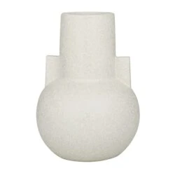 CosmoLiving By Cosmopolitan White Ceramic Modern Vase, 8" X 11" -Flowers Michael Store D511342S 5