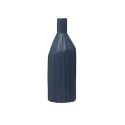 Hello Honey® 11" Navy Ceramic Bottle Vase