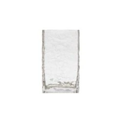 Hello Honey® 8" Clear Rectangular Hammered Glass Vase -Flowers Michael Store D587555S 1 1