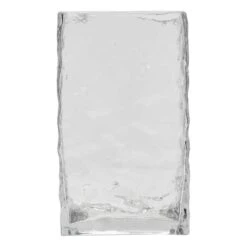 Hello Honey® 8" Clear Rectangular Hammered Glass Vase -Flowers Michael Store D587555S 3