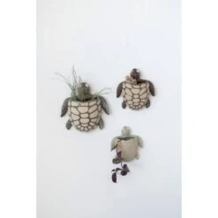 Hello Honey® 10" Green Stoneware Turtle Wall Planter -Flowers Michael Store D587935S 2