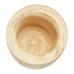 Hello Honey® 13" Decorative Paulownia Wood Footed Planter -Flowers Michael Store D587946S 2