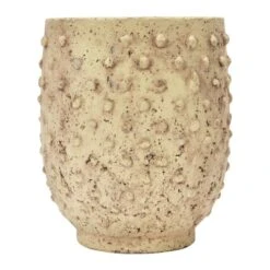 Hello Honey® 9'' Distressed Finish Sandstone Hobnail Planter -Flowers Michael Store D587998S 2