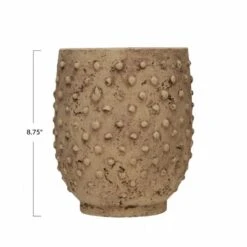 Hello Honey® 9'' Distressed Finish Sandstone Hobnail Planter -Flowers Michael Store D587998S 5