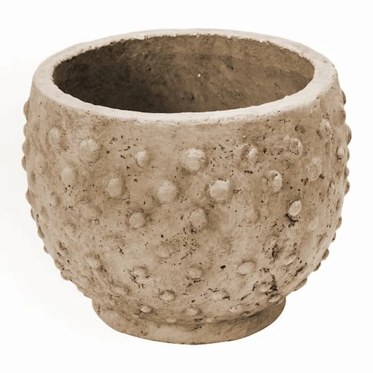 Hello Honey® 7'' Distressed Finish Sandstone Hobnail Planter 9 Hello Honey® 7'' Distressed Finish Sandstone Hobnail Planter - Image 7