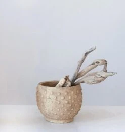 Hello Honey® 7'' Distressed Finish Sandstone Hobnail Planter 26 Hello Honey® 7'' Distressed Finish Sandstone Hobnail Planter -Flowers Michael Store D587999S 22