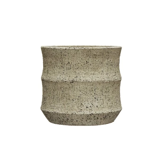 Hello Honey® 7'' Textured Sandstone Planter 4 Hello Honey® 7'' Textured Sandstone Planter - Image 2