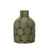 Hello Honey® 9'' Green Terra Cotta Vase With Wax Relief Dots -Flowers Michael Store D588063S 1