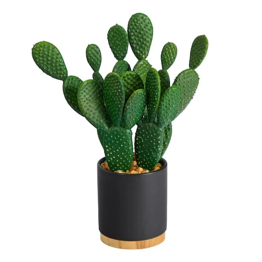 10'' Cactus Succulent Artificial Plant In Planter 4 10'' Cactus Succulent Artificial Plant In Planter - Image 2