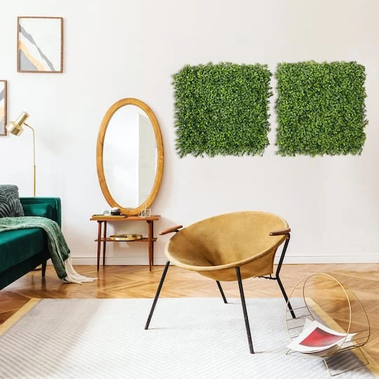 Boxwood Artificial Wall Mats, 2ct. 9 Boxwood Artificial Wall Mats, 2ct. - Image 7