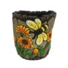 Santa's Workshop 6'' Cement Daisy Planter -Flowers Michael Store D598284S 1