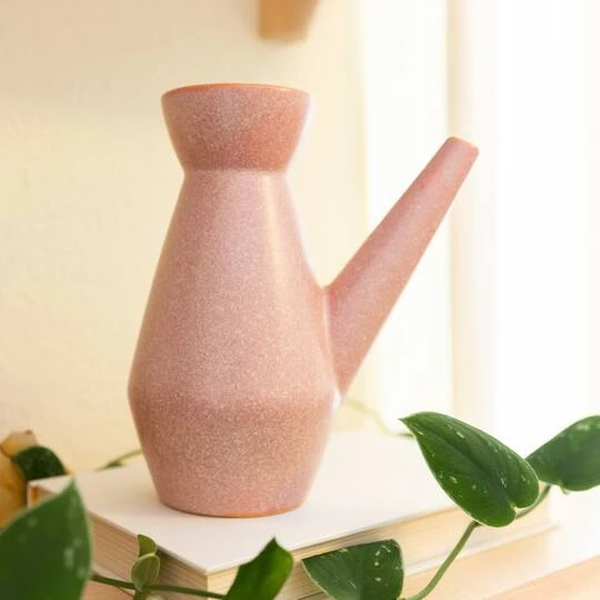 Flora Bunda 7" Ceramic Watering Can With Speckled Finish 6 Flora Bunda 7" Ceramic Watering Can With Speckled Finish - Image 4