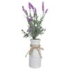 Northlight 13'' Artificial Lavender Arrangement In Milk Bottle -Flowers Michael Store D602986S 1