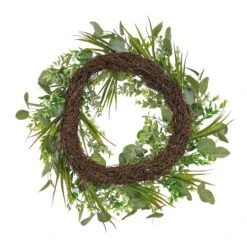 22" Eucalyptus & Grass Wreath -Flowers Michael Store D613411S 4