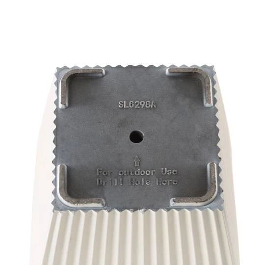 Glitzhome® 23" Eco-Friendly Oversized Faux Concrete Square Fluted Pot Planters, 2ct. White 9 Glitzhome® 23" Eco-Friendly Oversized Faux Concrete Square Fluted Pot Planters, 2ct. White - Image 7