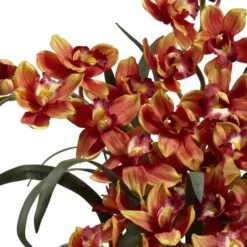 3ft. Large Cymbidium Artificial Arrangement With Vase 8 3ft. Large Cymbidium Artificial Arrangement With Vase -Flowers Michael Store D670879S 12