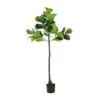 6ft. Potted Green Fiddle Leaf Artificial Tree -Flowers Michael Store D736259S 1