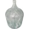 22" Frosted Clear Spanish Bottle Recycled Glass Vase 1 22" Frosted Clear Spanish Bottle Recycled Glass Vase -Flowers Michael Store D758428S 1