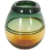 9" Green & Yellow Ombre Glass Vase 1 9" Green & Yellow Ombre Glass Vase -Flowers Michael Store D758455S 1