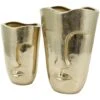 Gold Glam Aluminum Face Vase Set -Flowers Michael Store D758459S 1