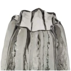 12" Black Ombre Wavy Abstract Glass Vase 11 12" Black Ombre Wavy Abstract Glass Vase -Flowers Michael Store D758464S 3