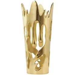 Gold Aluminum Drip Vase With Melting Designed Body Set -Flowers Michael Store D758467S 5
