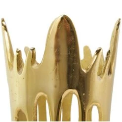 Gold Aluminum Drip Vase With Melting Designed Body Set -Flowers Michael Store D758467S 7