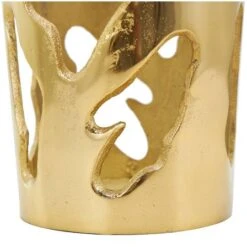 Gold Aluminum Drip Vase With Melting Designed Body Set -Flowers Michael Store D758467S 8