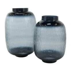 Black & Gray Ombre Glass Vase Set -Flowers Michael Store D758475S 3
