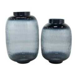 Black & Gray Ombre Glass Vase Set -Flowers Michael Store D758475S 8