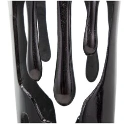 Black Contemporary Aluminum Drip Vase Set -Flowers Michael Store D758505S 8