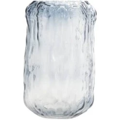 9" Gray Ombre Textured Rectangular Glass Vase -Flowers Michael Store D758522S 3