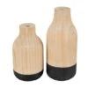 Natural Wood Color Block Vase Set -Flowers Michael Store D758532S 1