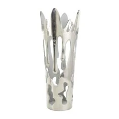 Silver Aluminum Melting Drip Vase Set -Flowers Michael Store D758534S 5
