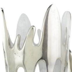Silver Aluminum Melting Drip Vase Set -Flowers Michael Store D758534S 7