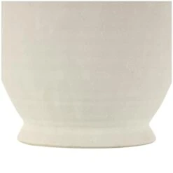 15" White Ceramic Textured Vase With 4 Handles 11 15" White Ceramic Textured Vase With 4 Handles -Flowers Michael Store D758539S 2