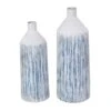 Blue & White Metal Brushed Vase Set -Flowers Michael Store D758540S 1