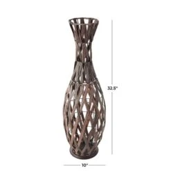33" Copper Metal Handmade Woven Vase -Flowers Michael Store D758543S 7
