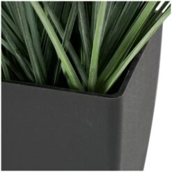 19" Onion Grass Artificial Plant With Black Plastic Pot 12 19" Onion Grass Artificial Plant With Black Plastic Pot -Flowers Michael Store D760283S 2