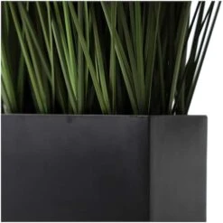 18" Onion Grass Artificial Plant With Black Rectangular Pot -Flowers Michael Store D760285S 3
